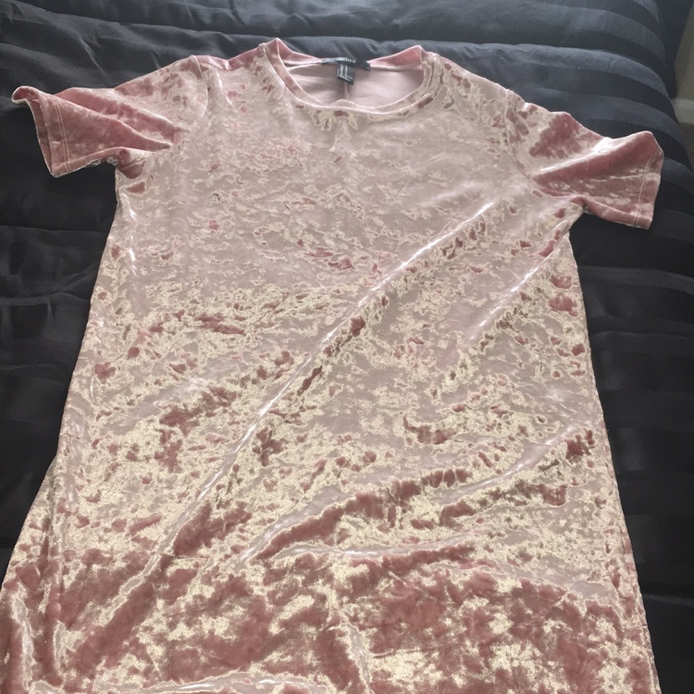 Pretty in Pink Velvet Dress!